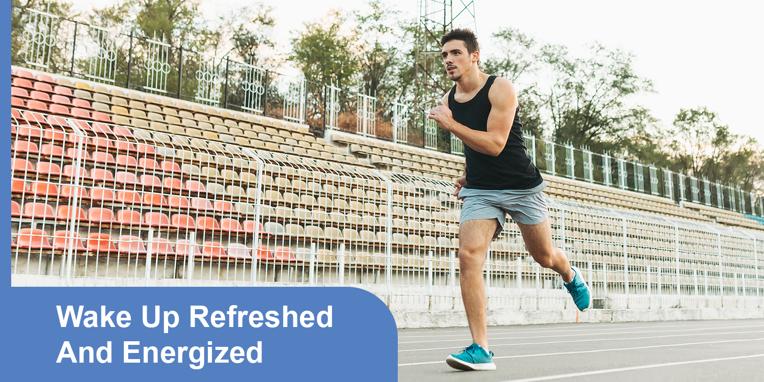 Illustration showing increased energy and alertness